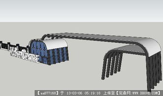 匠心独运 某工厂大门建筑设计SU精品细致模型解析